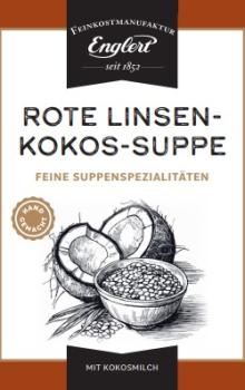 Rote Linsen & Kokos-Suppe 390ml / Glas